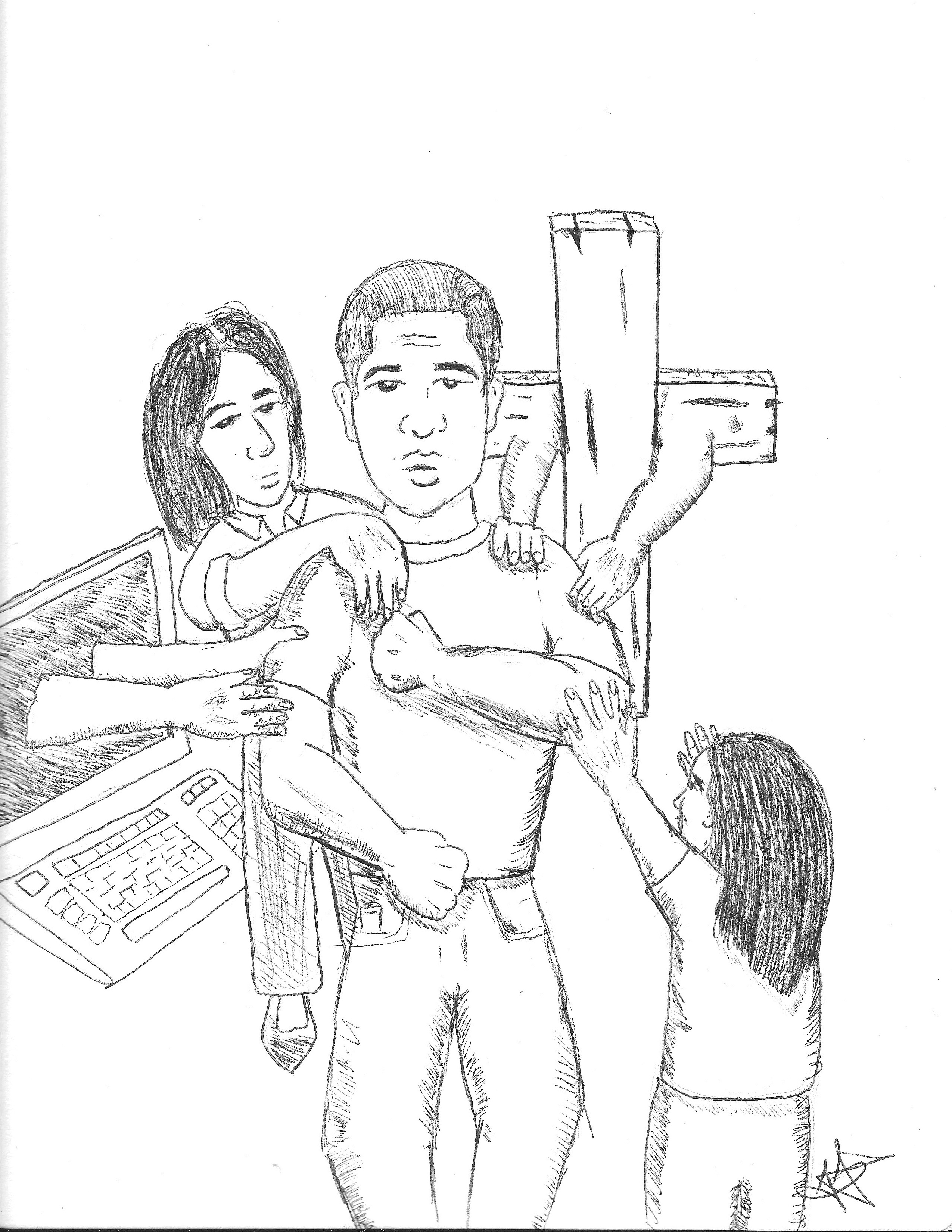 A man being used by his family and work, not wanting to be used by God.